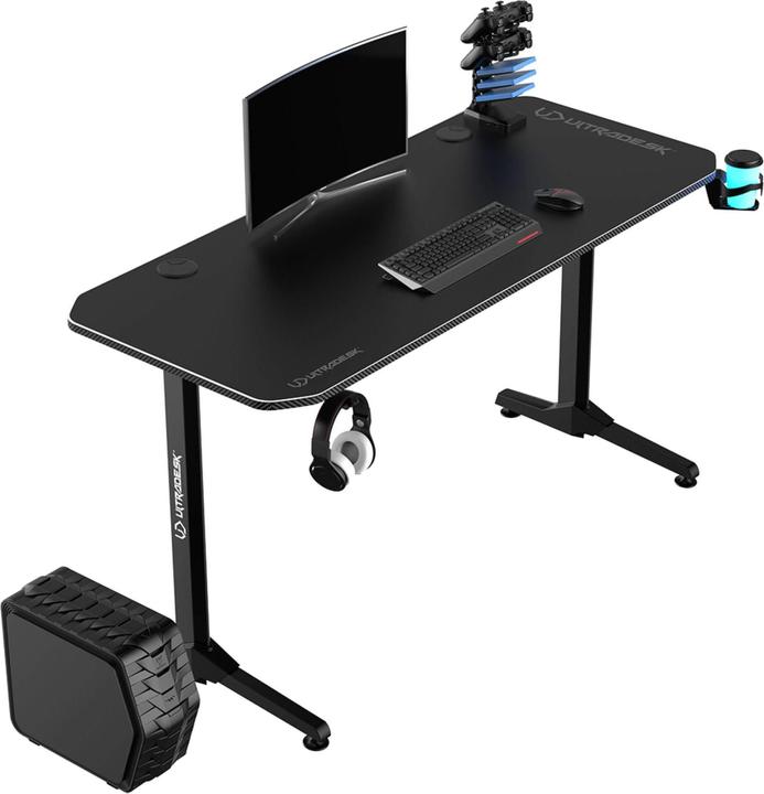 Produktbild Ultradesk Biurko Frag Czarne 140 cmx60 cm