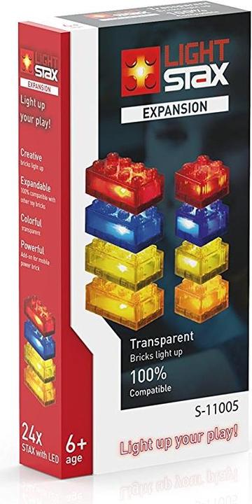 Stax Espansione transp. rosso/arancio/giallo/blu (compatibile Lego)