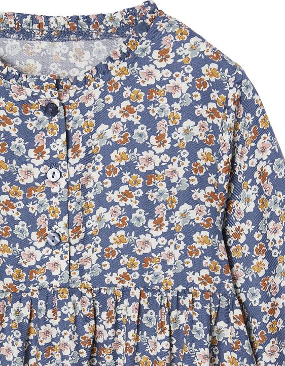 Actual product image Vertbaudet Girls' dress with button placket at the front and print pattern (92)