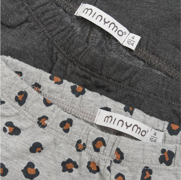 Produktbild Minymo Leggings 2er Set Greymelange Gr. 92 (92)