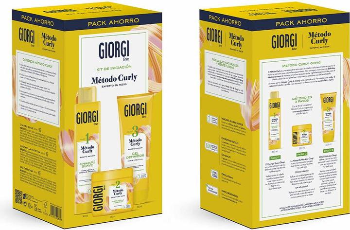 Immagine prodotto Giorgi Line Set di capelli ricci per unisex 3 pezzi (Set per la cura dei capelli)