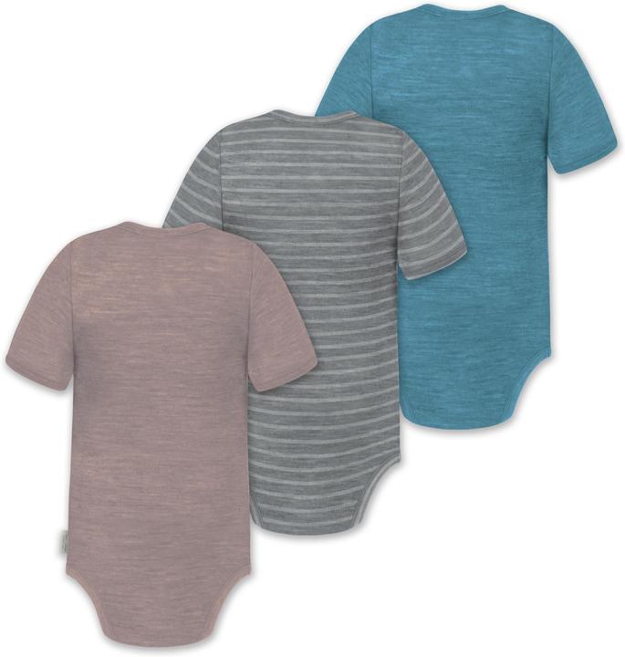 Immagine prodotto Normani Set di 3 body baby merino a maniche corte "Tihoi" - 9319 (92)
