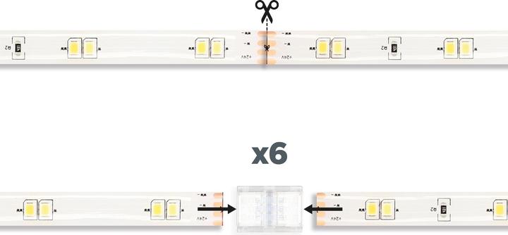 Actual product image KSIX Tira LED Inteligent Cct 5m (Cold White, Warm white, 500 cm, Indoor)