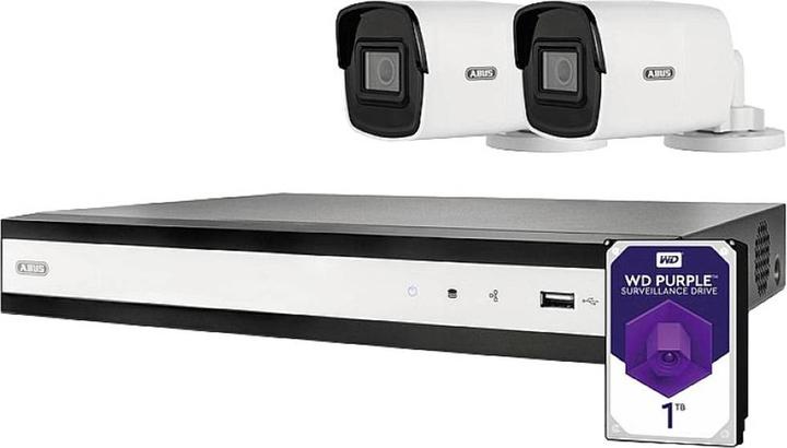 Abus TVVR36422T Complete set with NVR and 2 PoE mini-tube cameras (1920 x 1080 Pixels)