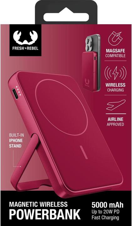 Produktbild Fresh'N Rebel Magnetic Wireless Powerbank (5000 mAh, 20 W, 18.50 Wh)