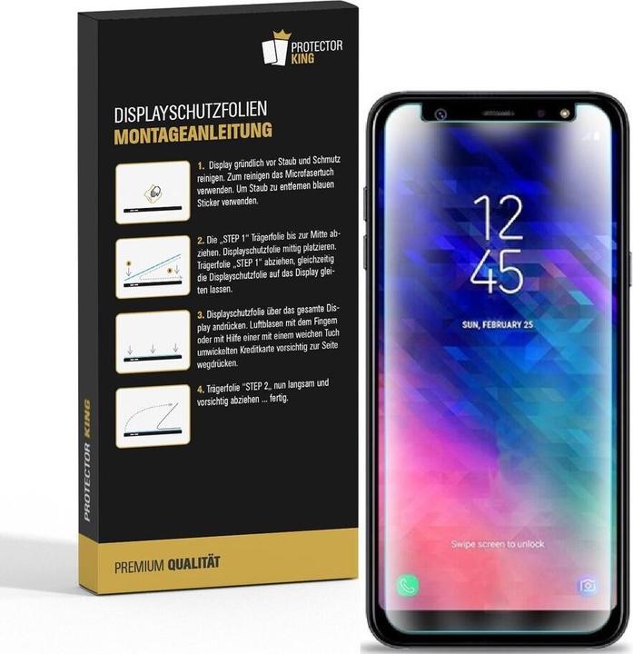 Actual product image Protectorking 3x premium screen protector 3D CLEAR (3 Piece, Samsung Galaxy A6)