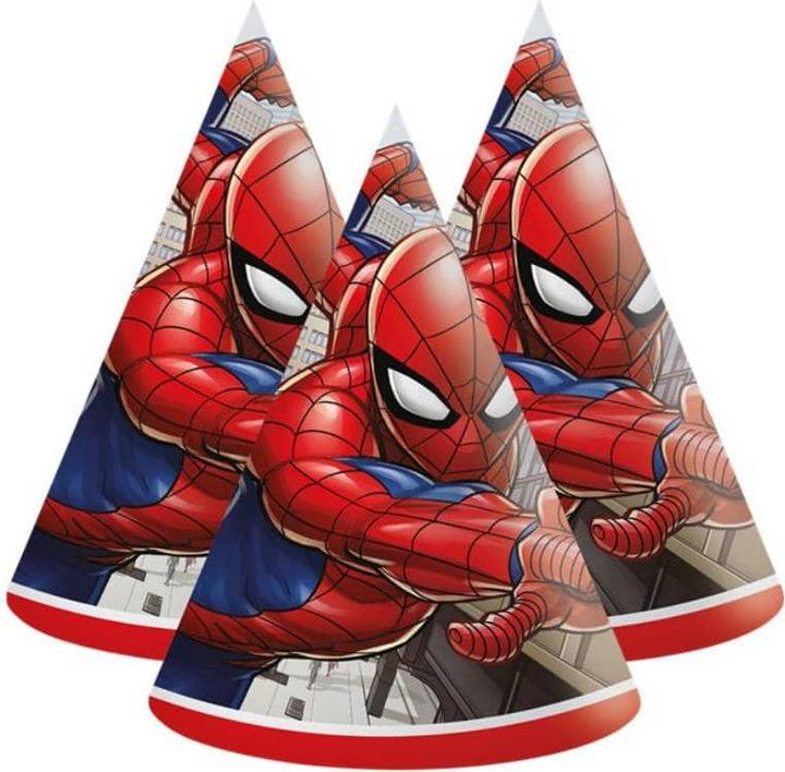 Actual product image Procos Spiderman Party Hats Crime Fighter