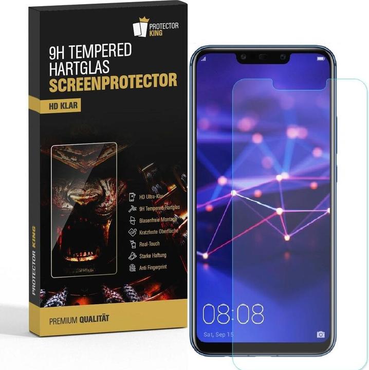 Produktbild Protectorking 1x 3D A++ echtes Tempered 9H Panzerhartglas KLAR (1 Stück, Huawei Mate 20 Lite)
