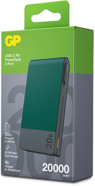 Produktbild GP Batteries GP M2 Series PowerBank (20000 mAh, 22.50 W, 74 Wh)
