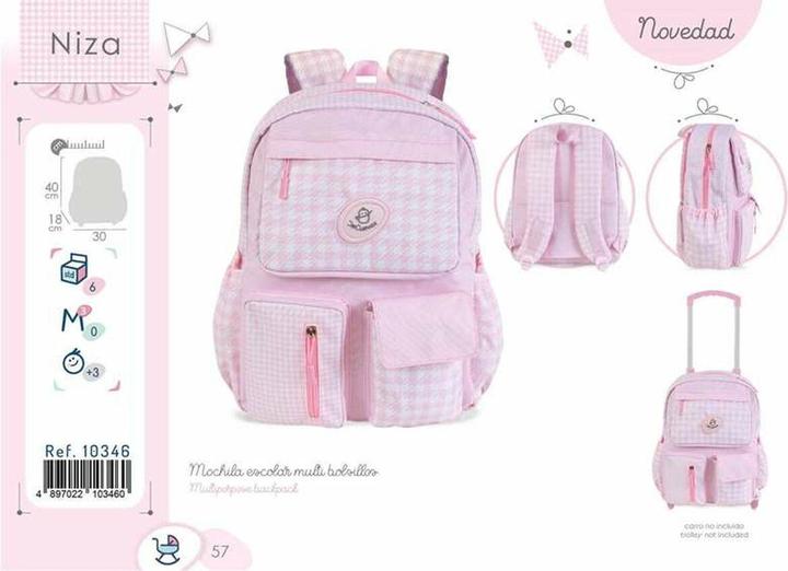 Image du produit DeCuevas Sac à dos scolaire Niza 40 x 18 x 30 cm
