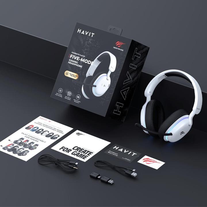 Produktbild Havit Fuxi-H7 (white+black) (Kabelgebunden, Kabellos)