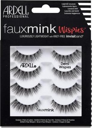 Actual product image Ardell Faux Mink Wispies 4 Pairs Of False Eyelashes On The Beltack (Artificial eyelashes)