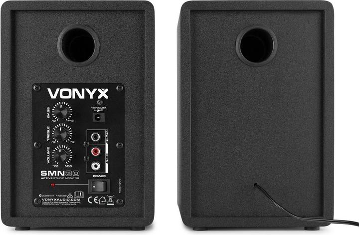 Produktbild Vonyx Studiomonitore SMN30B Paar Schwarz (Aktiv, Paar, 1x 60 W)