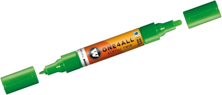 Produktbild Molotow Marqueur pour Maquettes - One4All Twin - Acrylique Vert Univers - 1,5/4mm - -222 - 14 cm (Grün, 4 mm, 1 x)