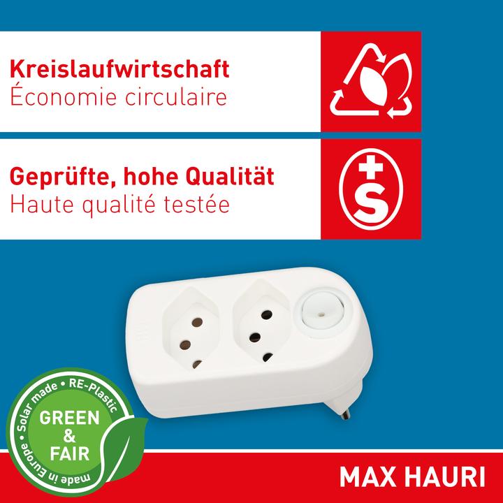 Image du produit Max Hauri ADAPT 2x Typ 13 weiss drehbar Schalter 176505 (Type 13, 2 x)