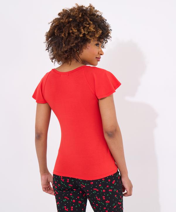 Actual product image Joe Browns Flutter Sleeve Jersey Top (42)