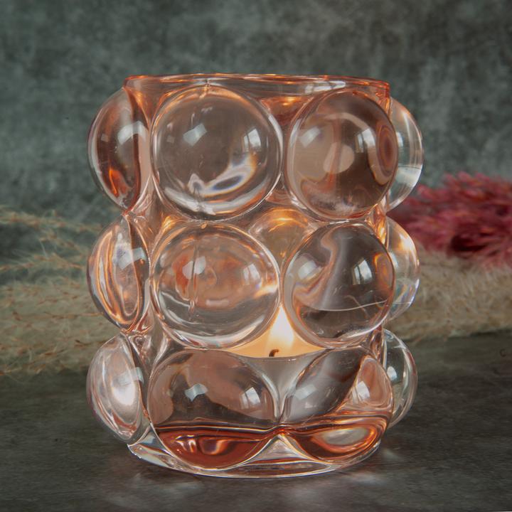 Produktbild Casativo Windlicht Glas grobes Reliefmuster