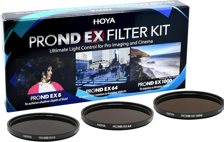 Actual product image Hoya PRO ND EX Filter Kit 8/64/1000 (49 mm, Neutral density filter, 49 mm)