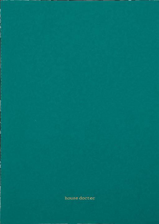 Produktbild House Doctor Notizbuch, HDDraw, White/Turqouise/Green