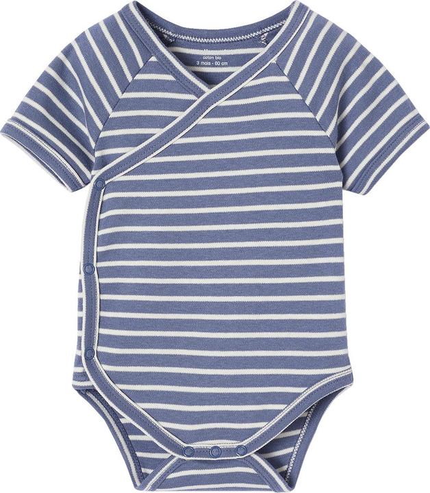 Image du produit Vertbaudet Bio-Kollektion: 5er-Pack Baby Kurzarm-Bodys in Wickelform (62)