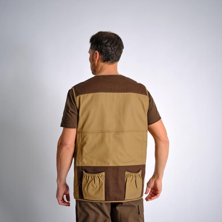 Produktbild Solognac Jagdweste 500 Renfort viele Taschen braun (3XL)