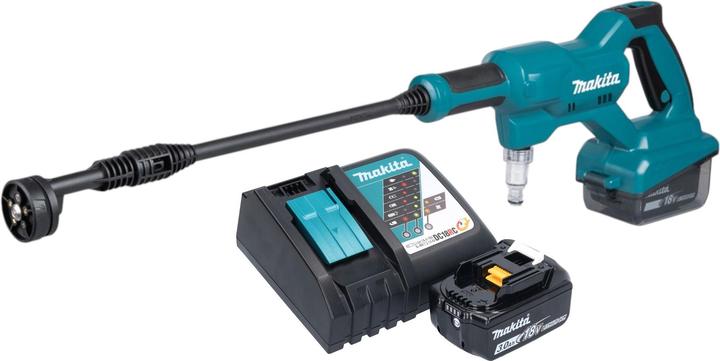 Makita DHW 180 RF1 accudrukreiniger 18 V 24 bar + 1x oplaadbare accu 3,0 Ah + lader (Oplaadbare batterij)