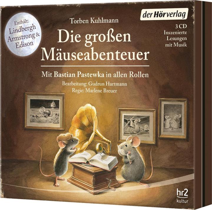Produktbild Die grossen Mäuse-Abenteuer (Torben Kuhlmann, Stefanie Hatz, Marlene Breuer, Bastian Pastewka, Gudrun Hartmann, Deutsch)