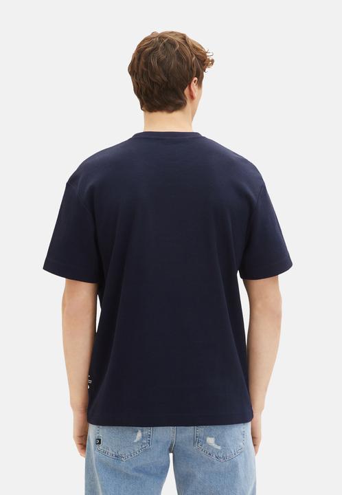 Image du produit Tom Tailor T-Shirt Kurzarmshirt structured mit Brusttasche (S)
