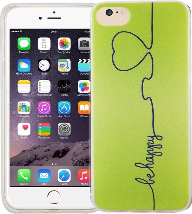 Produktbild König Design Handy Hülle für Apple iPhone SE 2020 Be Happy Grün Tasche Cover Motiv Slim Case (Apple iPhone SE (2nd Gen))