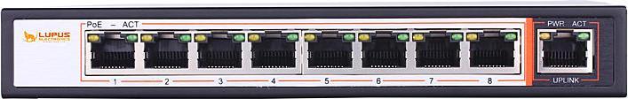 Produktbild Lupus-Electronics 10 Kanal Gigabit PoE Switch (10 Ports)