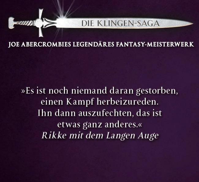 Produktbild Friedensklingen - Die Klingen-Saga (Deutsch, Joe Abercrombie, 2021)