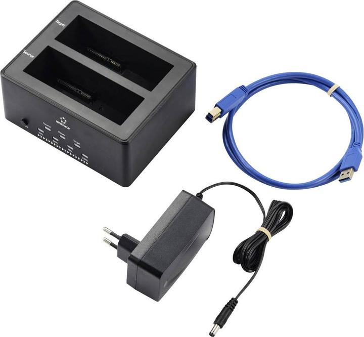 Produktbild Renkforce RF-5576398 USB 3.2 Gen 1 (USB 3.0) SATA Festplatten-Dockingstation mit Clone-Funktion, mi
