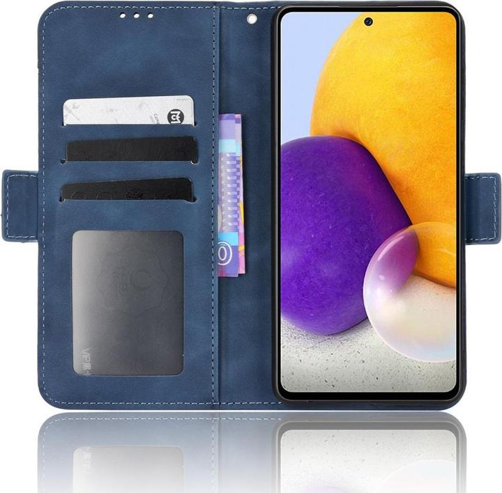 Actual product image Cover-Discount Galaxy A53 5G - case with many card slots dark blue (Samsung Galaxy A53 5G)