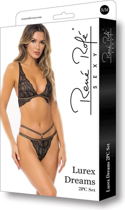 Produktbild René Rofé Lurex Dreams 2teiliges BHSet Schwarz (M/L)