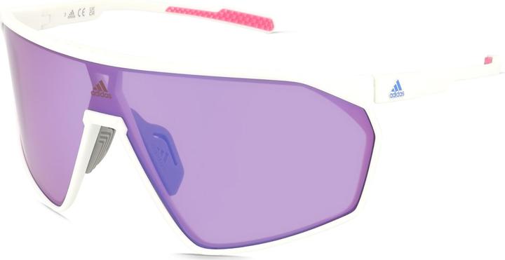 adidas SP0073 Mirror Cat. 3 (Weiss, Smoke w. Blue Mirror Cat. 3)