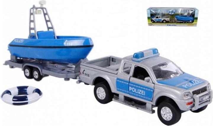 Produktbild Sombo Pull Back mit Polizei-Boot mit Licht und Sound