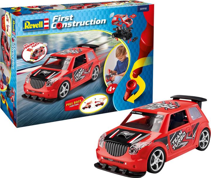 Actual product image Revell Rally Car with pullback motor, red