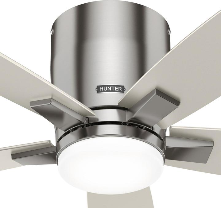 Actual product image Hunter Fans Deckenventilator Valencia Nickel mit LED & Fernbedienung (42 dB)
