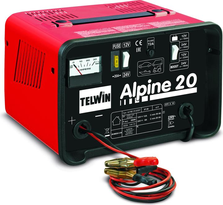 Actual product image Alpine Battery charger 20, 12/24 V, 230 V, 18/12A, with Ampèremet (12V, 18 A)