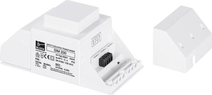 Produktbild Block Sicherheitstransformator 100VA Serie SIM