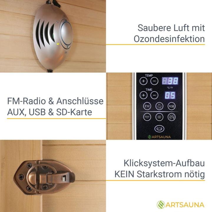Produktbild Artsauna ALAVUS - 2 Personen Vollspektrumstrahler