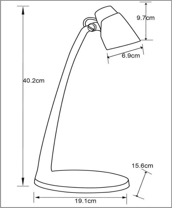 Image du produit Lucide LUDO - Lampe de bureau - LED - 1x4,5W 3000K - blanc 18660/05/31 (350 lm)
