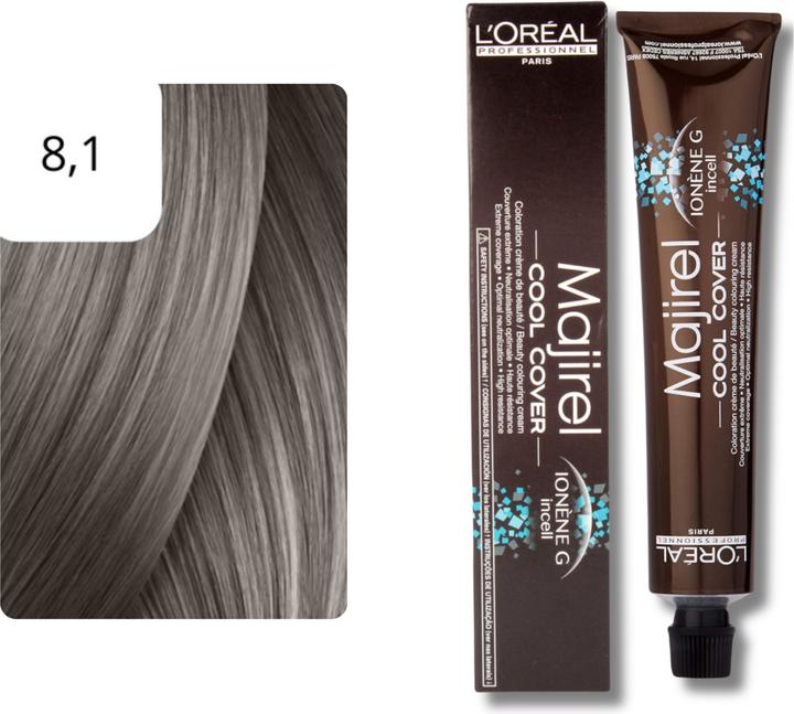 Immagine prodotto L'Oréal Professionnel Majirel Cool Cover (8.1 Biondo chiaro cenere)