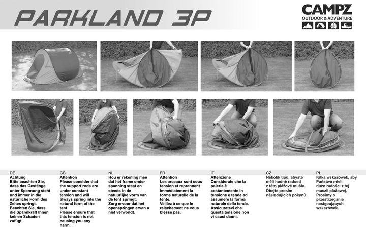 Actual product image Campz Parkland (Pitching tent, 2.30 kg, 3 persons)