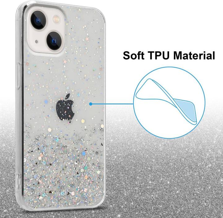 Actual product image Cadorabo TPU cover sparkling glitter (Apple iPhone 13)