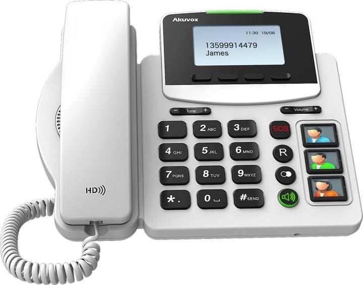 Actual product image Akuvox R15P Large-button SIP phone without SOS transmitter