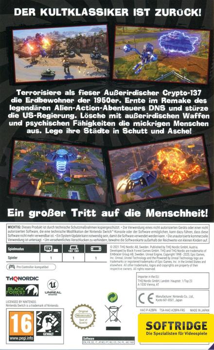 Produktbild THQ Destroy all Humans (Switch Lite, Switch OLED, Switch, DE)