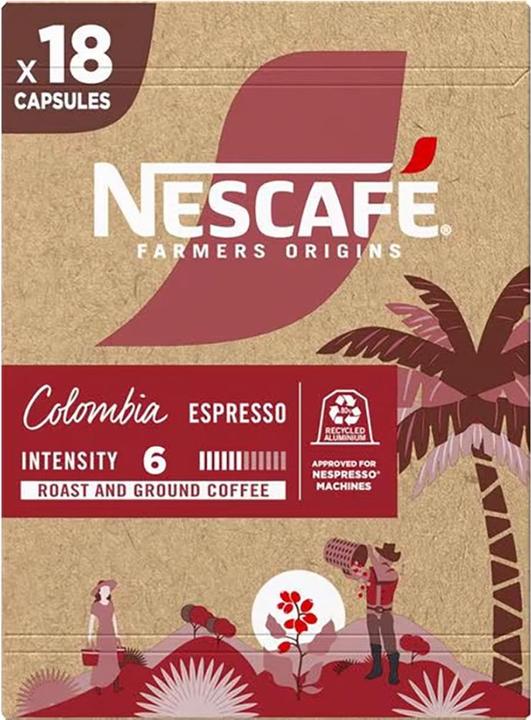 Actual product image Nescafé Farmers Origins Colombia (18 x Port.)