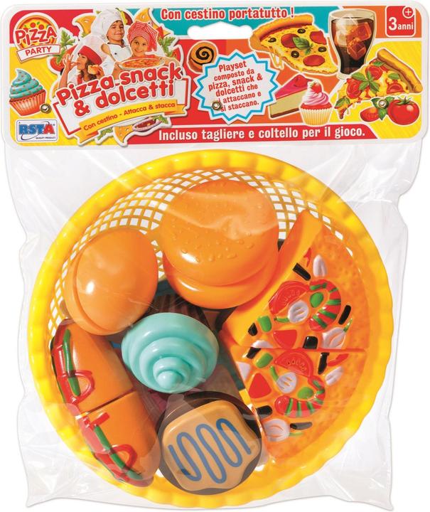 Produktbild Rs Toys Set Pizza Snack E Dolcetti Con Cestino Busta Display 6 Pz