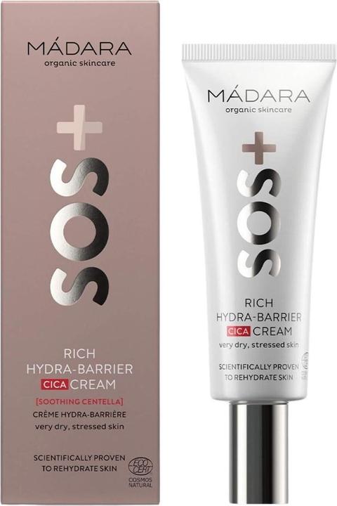 Actual product image Madara SOS Rich Hydra Barrier CICA Cream - Soothes and moisturizes (40 ml, 24h cream)